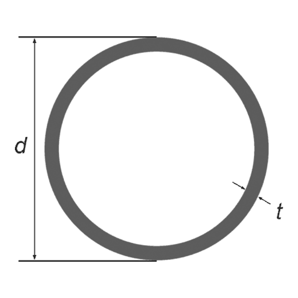 114.3 x 6.0 Circular Hollow Section S235 (Copy) — dimensioned cross-section
